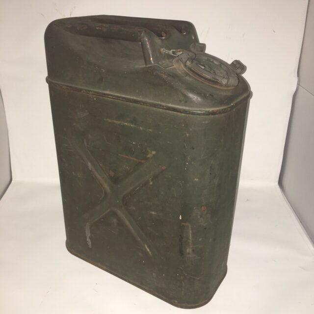 US MILITARY JERRY GAS CAN 5 GALLON LID W/ HANGER RIEKE MADE IN USA CAP WW2  POST