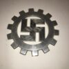 World War II era German D.A.F. Aluminum Cogwheel Plate-Sign