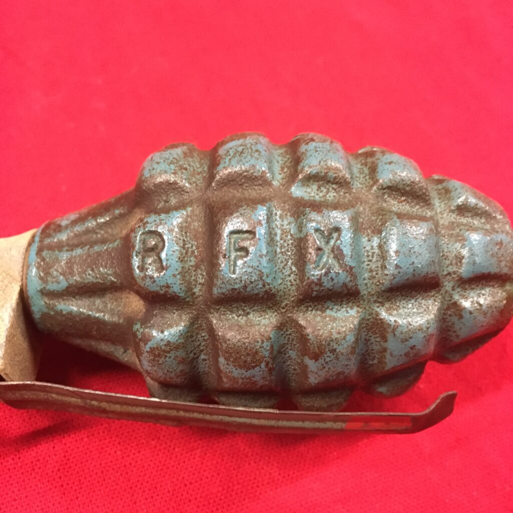 PostWorld War II era RFX Trainer Pineapple Grenade The War Store and More Military Antiques